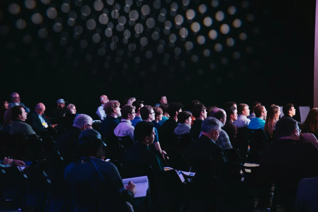 Audience at a business conference